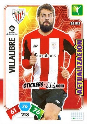 Cromo Villalibre - Liga Santander 2019-2020. Adrenalyn XL - Panini