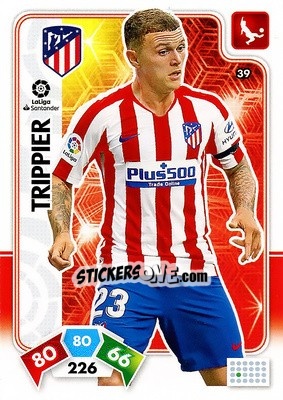 Sticker Trippier - Liga Santander 2019-2020. Adrenalyn XL n. 39 - Panini