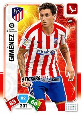 Cromo José Giménez - Liga Santander 2019-2020. Adrenalyn XL - Panini