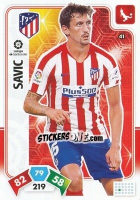 Sticker Savic - Liga Santander 2019-2020. Adrenalyn XL n. 41 - Panini
