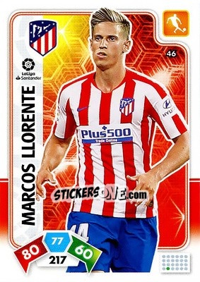 Figurina Marcos Llorente - Liga Santander 2019-2020. Adrenalyn XL - Panini