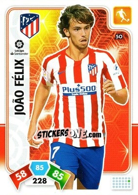 Sticker Joao Félix - Liga Santander 2019-2020. Adrenalyn XL n. 50 - Panini
