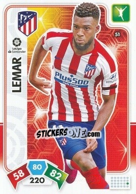 Sticker Lemar - Liga Santander 2019-2020. Adrenalyn XL n. 51 - Panini