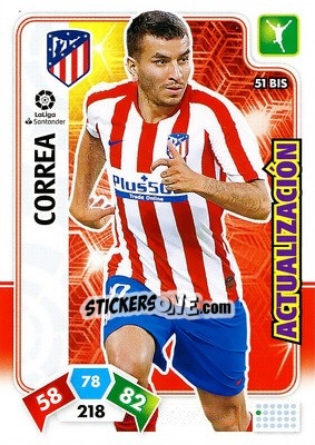 Sticker Ángel Correa - Liga Santander 2019-2020. Adrenalyn XL - Panini