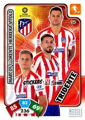 Sticker Marcos Llorente / Herrera / Vitolo - Liga Santander 2019-2020. Adrenalyn XL - Panini