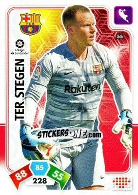 Cromo Ter Stegen - Liga Santander 2019-2020. Adrenalyn XL n. 55 - Panini