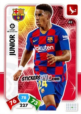 Sticker Junior - Liga Santander 2019-2020. Adrenalyn XL n. 62 - Panini