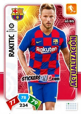 Sticker Rakitic - Liga Santander 2019-2020. Adrenalyn XL n. 65bis - Panini