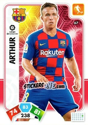 Figurina Arthur - Liga Santander 2019-2020. Adrenalyn XL - Panini