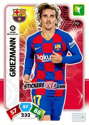 Sticker Griezmann - Liga Santander 2019-2020. Adrenalyn XL n. 70 - Panini