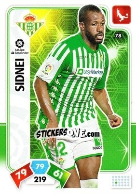 Sticker Sidnei - Liga Santander 2019-2020. Adrenalyn XL n. 78 - Panini