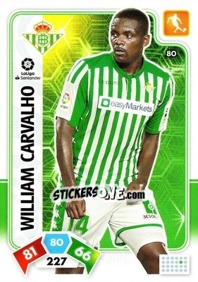 Sticker William Carvalho - Liga Santander 2019-2020. Adrenalyn XL n. 80 - Panini