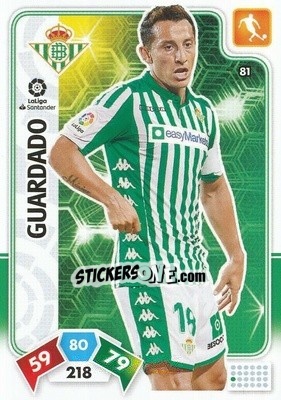 Sticker Guardado - Liga Santander 2019-2020. Adrenalyn XL n. 81 - Panini