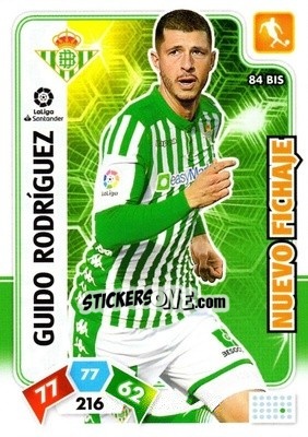 Sticker Guido Rodríguez - Liga Santander 2019-2020. Adrenalyn XL n. 84bis - Panini