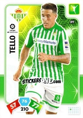 Figurina Tello - Liga Santander 2019-2020. Adrenalyn XL n. 89 - Panini