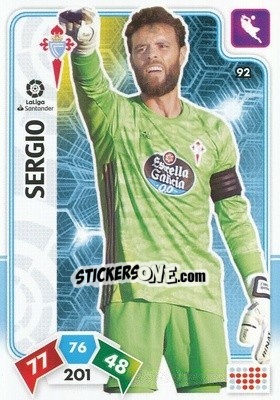 Sticker Sergio - Liga Santander 2019-2020. Adrenalyn XL n. 92 - Panini