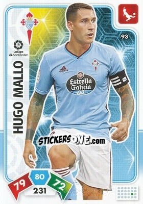 Sticker Hugo Mallo - Liga Santander 2019-2020. Adrenalyn XL n. 93 - Panini