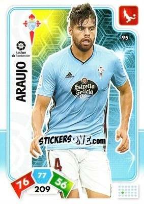 Sticker Araujo - Liga Santander 2019-2020. Adrenalyn XL n. 95 - Panini
