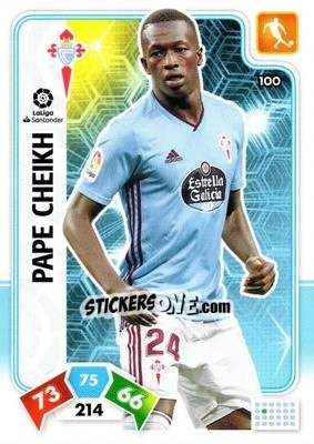Sticker Pape Cheikh - Liga Santander 2019-2020. Adrenalyn XL n. 100 - Panini