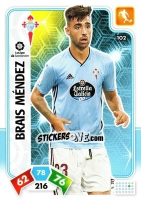 Sticker Brais Méndez - Liga Santander 2019-2020. Adrenalyn XL n. 102 - Panini