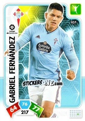 Sticker Gabriel Fernçandez - Liga Santander 2019-2020. Adrenalyn XL n. 107 - Panini