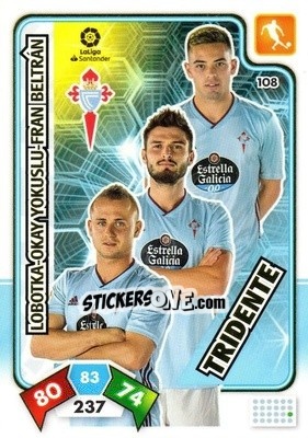 Sticker Lobotka / Okay Yukuslu / Fran Beltrán - Liga Santander 2019-2020. Adrenalyn XL n. 108 - Panini