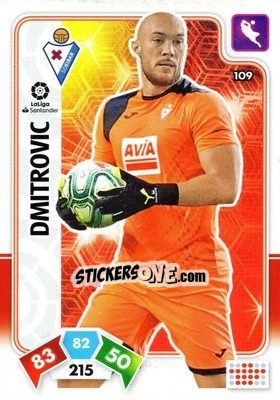 Sticker Dmitrovic - Liga Santander 2019-2020. Adrenalyn XL n. 109 - Panini