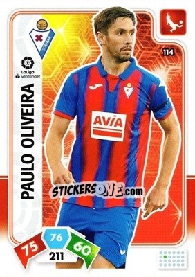 Sticker Paulo Oliveira - Liga Santander 2019-2020. Adrenalyn XL n. 114 - Panini