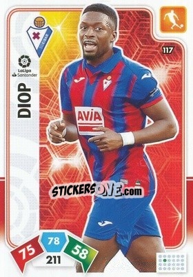 Sticker Diop - Liga Santander 2019-2020. Adrenalyn XL n. 117 - Panini