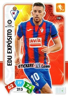 Sticker Edu Expósito - Liga Santander 2019-2020. Adrenalyn XL n. 118 - Panini