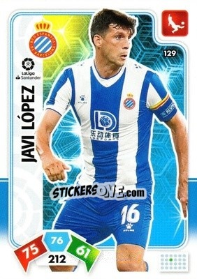Sticker Javi López - Liga Santander 2019-2020. Adrenalyn XL n. 129 - Panini