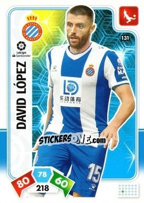 Sticker David López - Liga Santander 2019-2020. Adrenalyn XL - Panini
