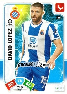 Sticker David López - Liga Santander 2019-2020. Adrenalyn XL n. 131 - Panini