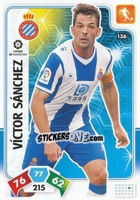 Figurina Víctor Sánchez - Liga Santander 2019-2020. Adrenalyn XL - Panini