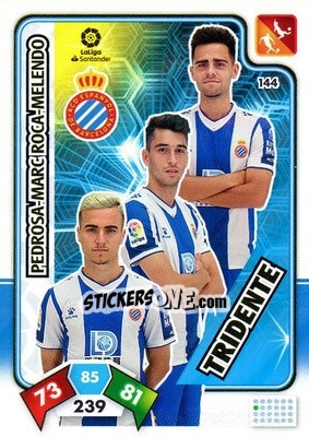 Sticker Pedrosa / Marc Roca / Melendo - Liga Santander 2019-2020. Adrenalyn XL n. 144 - Panini