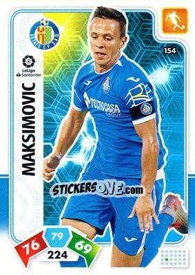 Sticker Maksimovic - Liga Santander 2019-2020. Adrenalyn XL n. 154 - Panini