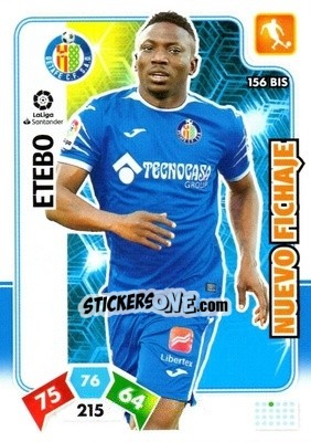 Sticker Etebo - Liga Santander 2019-2020. Adrenalyn XL n. 156bis - Panini