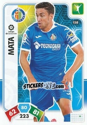 Sticker Mata - Liga Santander 2019-2020. Adrenalyn XL n. 158 - Panini