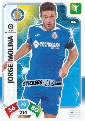 Sticker Jorge Molina - Liga Santander 2019-2020. Adrenalyn XL n. 160 - Panini