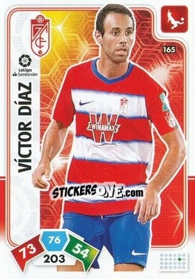 Sticker Víctor Díaz - Liga Santander 2019-2020. Adrenalyn XL n. 165 - Panini