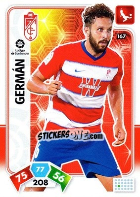 Sticker Germán - Liga Santander 2019-2020. Adrenalyn XL n. 167 - Panini