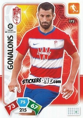 Sticker Gonalons - Liga Santander 2019-2020. Adrenalyn XL n. 172 - Panini