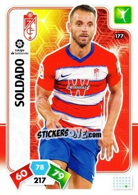 Sticker Soldado - Liga Santander 2019-2020. Adrenalyn XL n. 177 - Panini