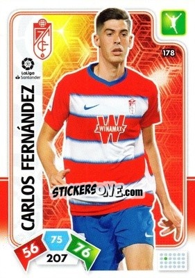 Cromo Carlos Fernández - Liga Santander 2019-2020. Adrenalyn XL n. 178 - Panini