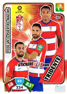 Sticker Fede Vico / Puertas / Machís - Liga Santander 2019-2020. Adrenalyn XL n. 180 - Panini