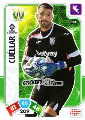 Cromo Cuéllar - Liga Santander 2019-2020. Adrenalyn XL n. 181 - Panini