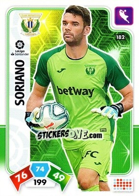 Cromo Soriano - Liga Santander 2019-2020. Adrenalyn XL n. 182 - Panini