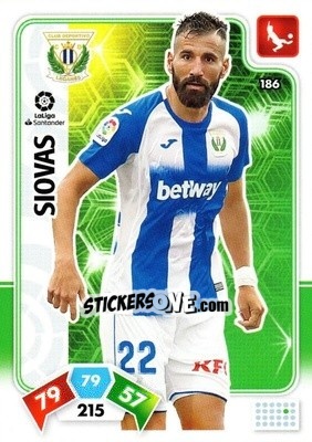 Cromo Siovas - Liga Santander 2019-2020. Adrenalyn XL n. 186 - Panini