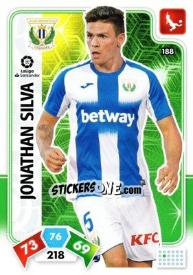 Cromo Jonathan Silva - Liga Santander 2019-2020. Adrenalyn XL n. 188 - Panini