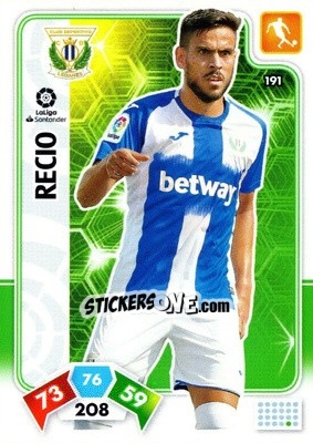 Cromo Recio - Liga Santander 2019-2020. Adrenalyn XL n. 191 - Panini